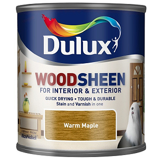 Лак-морилка на водной основе Dulux Woodsheen полуматовый Warm Maple (теплый клен) (0,25л)